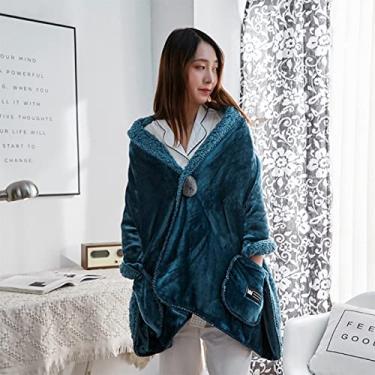 Imagem de EHVYBDX Cobertor de lazer multiuso capa cobertor para cadeira de rodas espessamento velho xaile cadeira de rodas quente mantenha o cobertor para clima frio