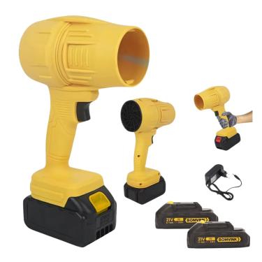 Imagem de Soprador De Folhas Turbo Portátil Turbina Para Carro Automotivo Muito Forte Com Bateria 21V Aspirador Ar Elétrico 110V 220V