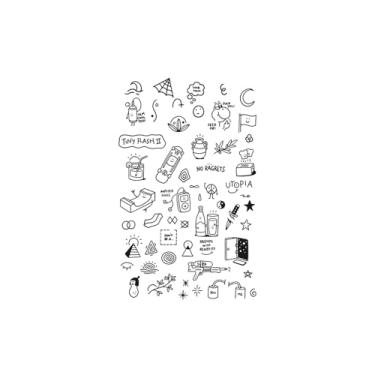 Imagem de Tatuagens de melhores amigas, porta-garrafa, pistola de água, lua, tatuagens de lua, resistentes à água, duram de 1 a 2 semanas, resiliência, aparência de tatuagem real,18 x 11 cm