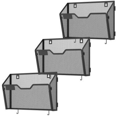 Imagem de Pacote com 3 suportes de arquivos de parede suspensos Docnest, porta-a