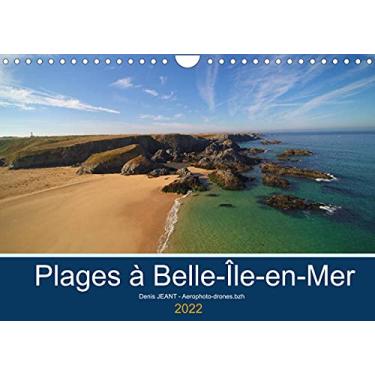 Imagem de Plages à Belle-île-en-mer (Calendrier mural 2022 DIN A4 horizontal): Vues aériennes en drone de plages de Belle-île-en-mer (Calendrier mensuel, 14 Pages)