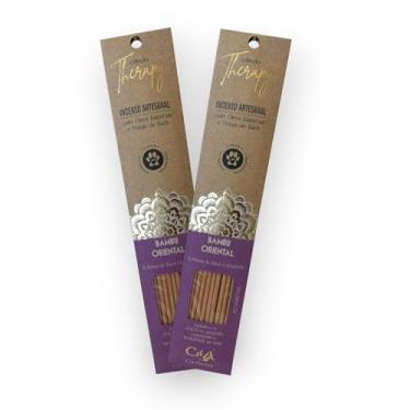 Imagem de Kit com 2 Incensos Naturais e Artesanais Vareta Therapy Bambu Oriental e Floral de Bach CLEMATIS