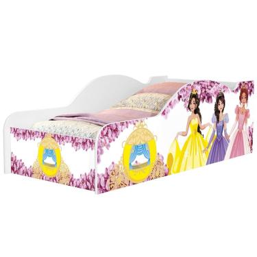 Imagem de Cama Solteiro Infantil 188x88cm Personagens Princesa Rosa Z53 - Mpozenato