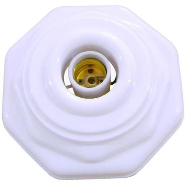 Imagem de Plafon Octagonal Branco - 1002-E - DOUBLE