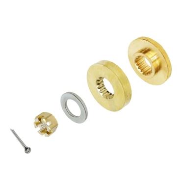 Imagem de COPKINGO Kit de instalação de hardware de hélice compatível com motor de popa Yamaha 60HP-85HP arruela de impulso/espaçador/arruela/porca/pino contrapino 688-45987-01 90171-16011