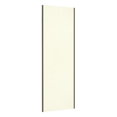 Imagem de Porta De Correr Closet 80cm Com Puxador Perfil Inox E Kit Ferragem Prime Luciane Móveis Kashmir