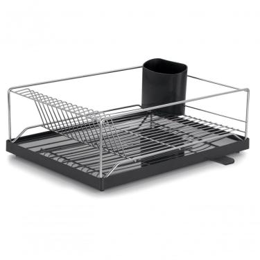 Imagem de Escorredor De Louças Com Bandeja Preto Forma 801313b