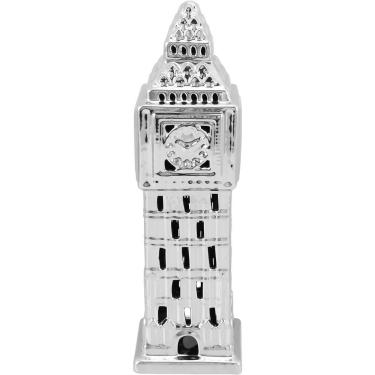 Imagem de Tourism Adorno 36X11X11Cm Cerâmica Prata Big Ben