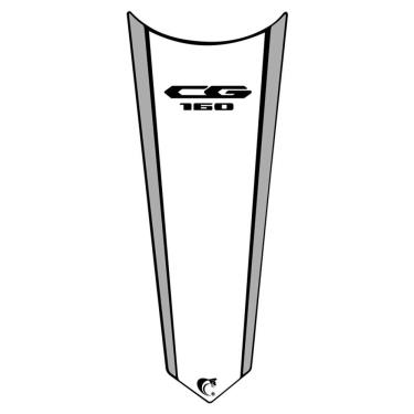 Imagem de Adesivo Faixa Gravata Tanque Moto Cg Titan 125/150/160 Branco Cor Cg 160