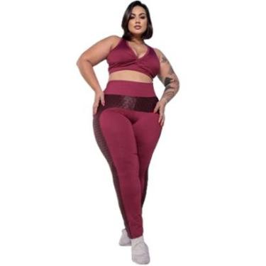 Imagem de Calça Legging Plus Size WM Montaria Cirrê Feminina-Feminino