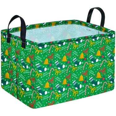 Imagem de KUNRO Prateleira Retangular Para Presentes, Cesta De Natal, Caixa Organizadora Brinquedos Bebês, Decoração, Com Alças, Quarto Meninos E Meninas