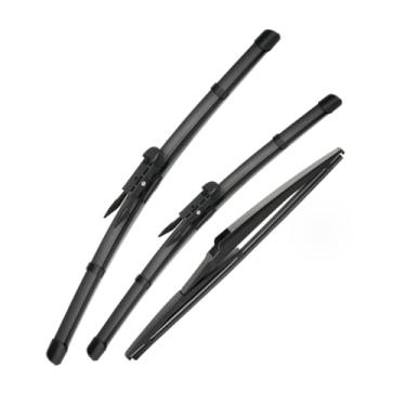 Imagem de Kit com 3 Palhetas Limpador para-brisa Dianteiras e Traseira para,Palheta do Limpador de Para-brisa Premium para Todas as Estações para Peugeot 108 Citroen C1 Toyota Aygo 2 2014-2021, Top Lock