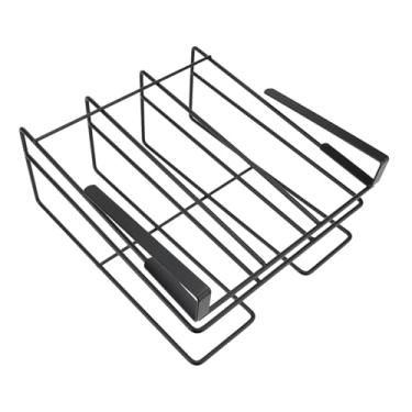 Imagem de Sob o gabinete rack de aço carbono multifuncional em camadas sob o gabinete suspenso para cortar o organizador de cozinha de tábua de corte robusta Durável sem instalação de