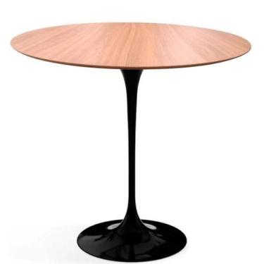 Imagem de Mesa de Apoio Saarinen Altura 60 cm Tampo 60 cm MDF Freijó - Eero Saar
