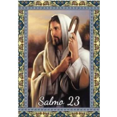 Imagem de 100 Santinhos Salmo 23 (oração no verso) - 7x10 cm - Santinhos do Bras