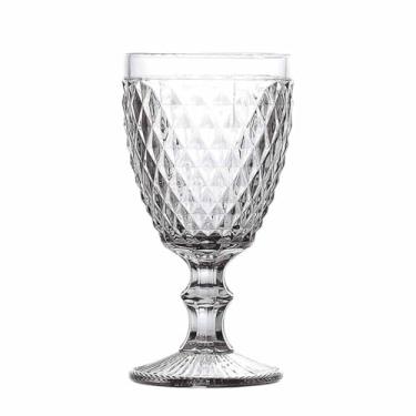 Imagem de Conjunto de 6 Taças de Vidro Estilo Bico de Abacaxi, 325ml, 16,5cm Altura, Transparente