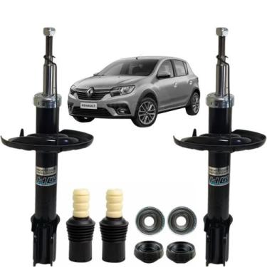 Imagem de Par Amortecedor Nakata Dianteiro + Kit Batente Axios Renault Sandero 2