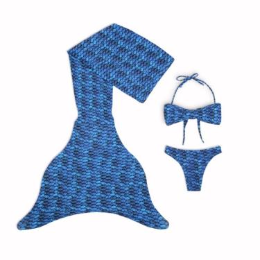 Imagem de Cauda Sereia Completa Super Conforto Menina Peixe Calda Nada Manu