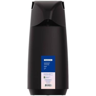 Imagem de Garrafa Térmica, Pressão, Exata, 1 Litro, Ampola Vidro, Preta, Tramontina