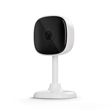 Imagem de Câmera Inteligente Interna Velds, Wi-Fi, Full HD 1080p, Ideal para Pets, Bebês e Casa, Visão Noturna, Detecção de Movimento, Áudio Bidirecional, Armazenamento Local até 128GB, Branco