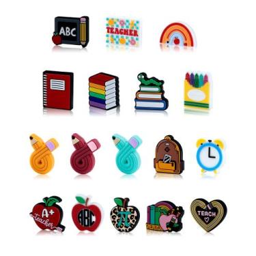 Imagem de Conjunto de miçangas de silicone FIVEIZERO Teacher 17PC para artesanat