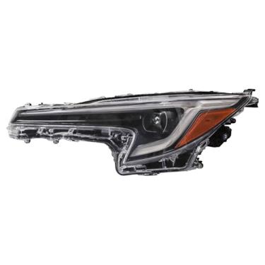 Imagem de TRQ Conjunto do farol esquerdo do lado do motorista compatível com Toyota Corolla TO2502327 2023-2024