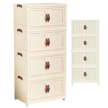 Imagem de Armario Organizador 4 Andares Dobravel Empilhavel Multiuso Objetos