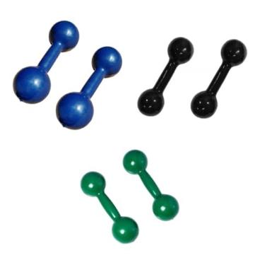 Imagem de Kit de Halteres Emborrachados - Pares de 2kg, 3kg e 4kg (Total de 6 Unidades)