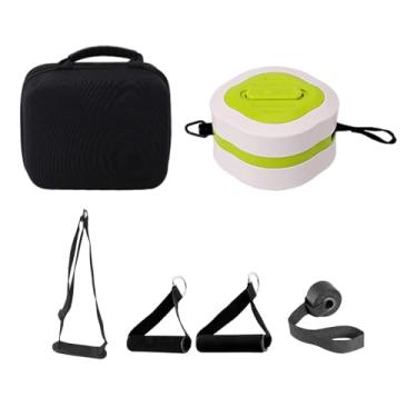 Imagem de simhoa Máquina de cabo portátil, bomba de ginástica substitui exercícios práticos, resistência ajustável, força para costas, glúteos, pernas e quadris, Verde