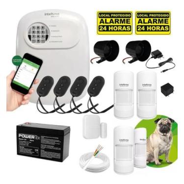 Imagem de Kit De Alarme Completo Anm 24 Net Intelbras 5 Sensores