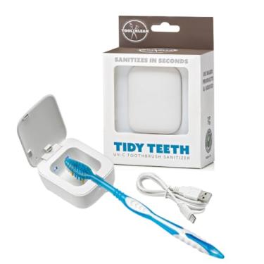 Imagem de Tool Klean Higienizador De Escova Dentes Tidy Teeth Uv - Suporte Portátil Sem Fio Com Luz Uvc Para Limpeza E Higienização Bancadas Banheiro Viagem, Estojo Recarregável Usb Parede (1 Unidade)