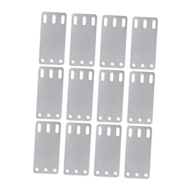 Imagem de IEUDNS 12x Placas de trilho de carga E, com kit de instalação, placa traseira de montagem, placas de apoio para móveis, pisos de madeira, caminhões