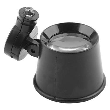 Imagem de Hyuduo O Olho de Lupa de 10x, Ferramenta de Reparo de Relógios de Jóias de Jóias LED Com Lente de Vidro de Camada Dupla para Joalheria, Relojoeiro, Eletrônica