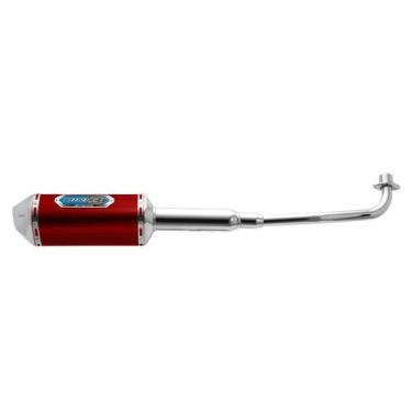 Imagem de Escape Tamanho Mini 3 Biz 100 2013 a 2015 Curva Cromada - PRO TORK, VE
