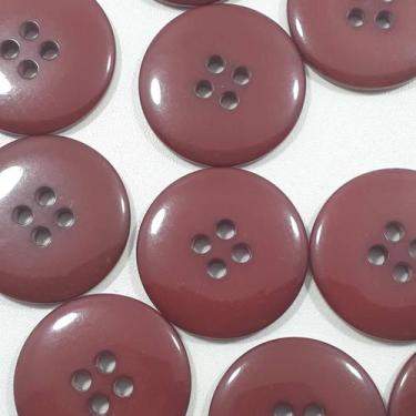 Imagem de Botões Grande 4 Furos Brilhante Plástico ABS Marrom 28mm 44260 Botão d