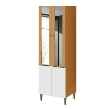 Imagem de Aramóveis - Paneleiro 4 Portas Vidro Reflecta em MDF Luana Aramóveis