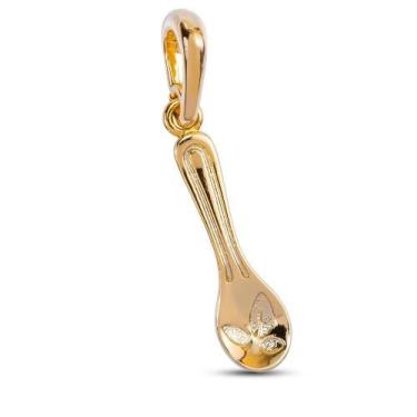 Imagem de Berloque Pingente Colher Ouro Pandora ou Vivara - Moda Do Chef