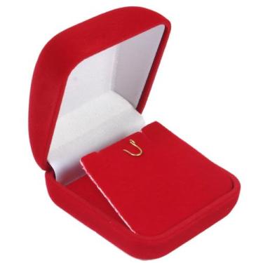Imagem de Estojo de Veludo para Joias (pingente) - Rei Dos Estojos, Vermelho