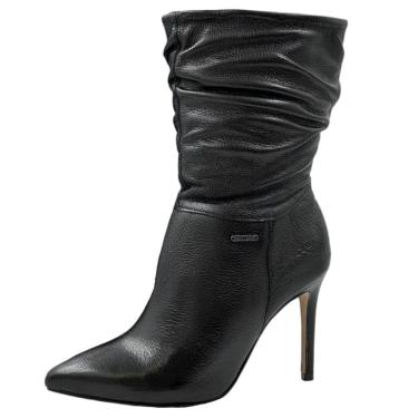 Imagem de Bota Feminina Salto Fino Elegante Conforto Couro Bottero