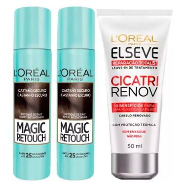 Imagem de L'Oréal Paris Magic Retouch + Cicatri Renov Kit - Leave-In + 2 Correti