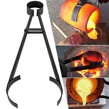 Imagem de Bonbo Heavy Duty 26" Foundry Crucible Flask Tongs Casting Crucible Holder Universal Tong for Handling Graphite Refinery Crucibles for Melting Casting Refining Gold Silver Copper