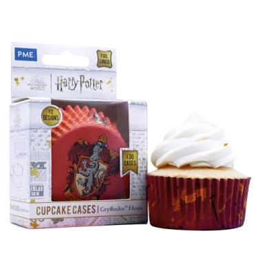 Imagem de PME Capas de cupcake forradas com papel alumínio Harry Potter (pacote com 30), Grifinória