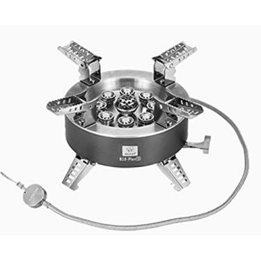 Imagem de Bulin AirOka B18 Puls 23800W Fogão portátil de liga de piquenique, acampamento, design à prova de vento, queimador a gás com ignição piezoelétrica e estojo de transporte, fogão dobrável para