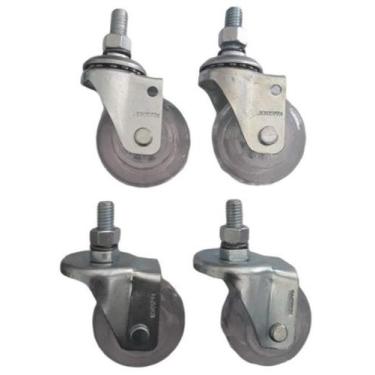 Imagem de Rodizio Para Carrinhos E Móveis Roda Gel Kit Glae 210 E Flae - Movifac