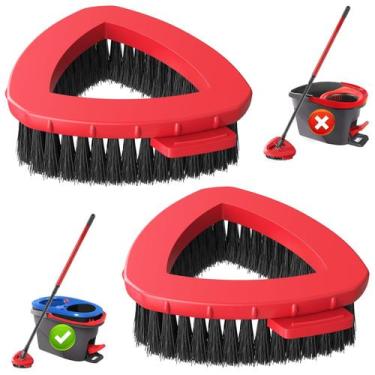 Imagem de Pacote com 2 unidades de substituição da cabeça de escova Spin Mop Scr