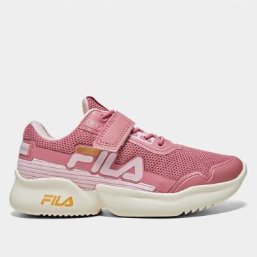 Imagem de Tênis Infantil Fila Split Vlc, Rosa, Dourado, 35