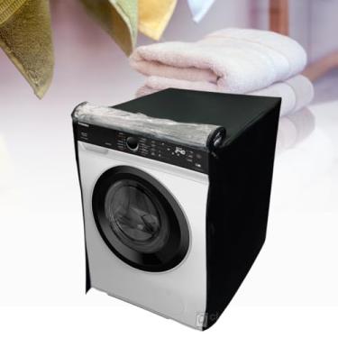 Imagem de CAPA PARA LAVA E SECA TOSHIBA 11KG GREATWAVES TRANSPARENTE (PRETO)