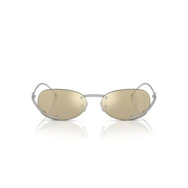 Imagem de Diesel Eyewear Óculos de sol oval DL1004, prata, 53 mm
