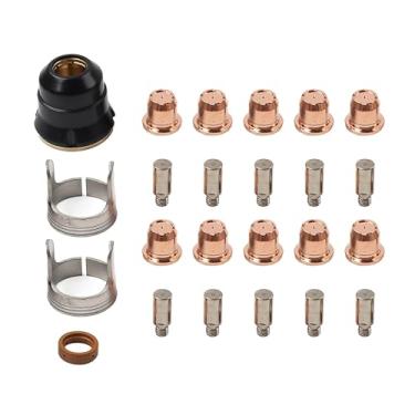 Imagem de Conjunto de consumíveis de tocha de corte de plasma com kit de suportes de eletrodos de bocais IPT40 adequado para cortador CUT-55DS Pro/CUT-65DS