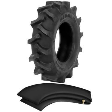 Imagem de Kit Pneu Carreta De Implemento Tracionada 600-14 Rga 34 Rinaldi + Camara